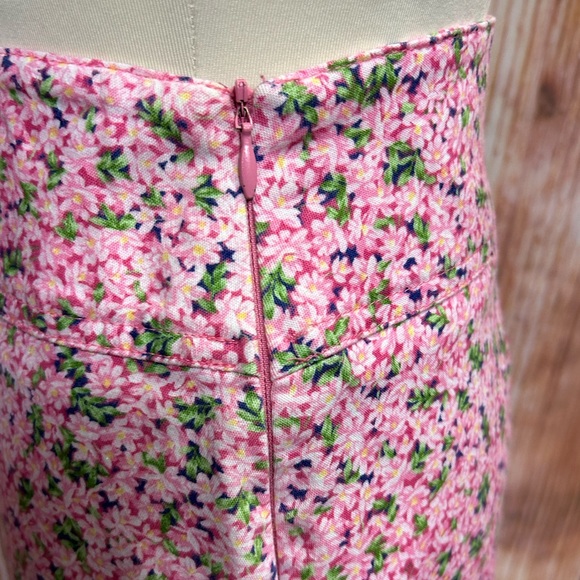 Chaus Pink Floral Cotton Skirt - Picture 4 of 8